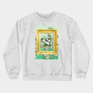 PANTONE VAN GOGH - Still Life: Vase with Pink Roses Crewneck Sweatshirt